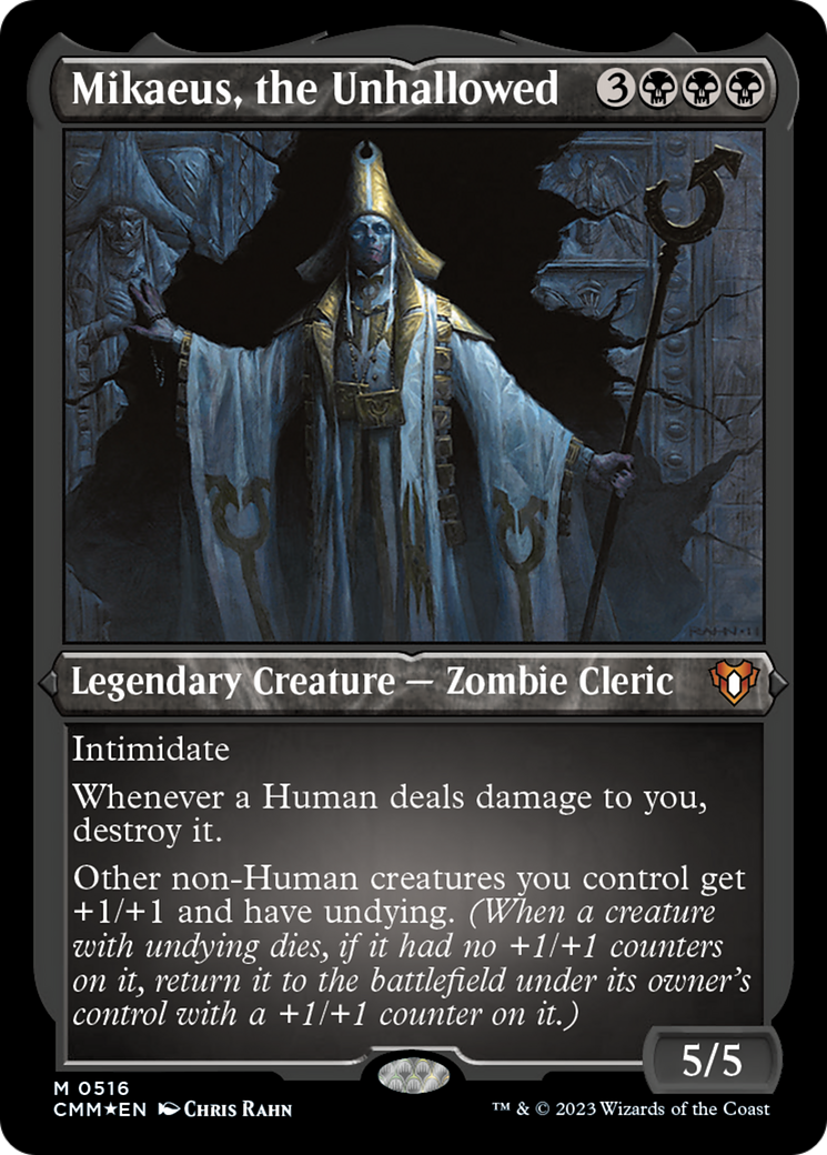 Mikaeus, the Unhallowed (Foil Etched) [Commander Masters] - Trinity Hobby