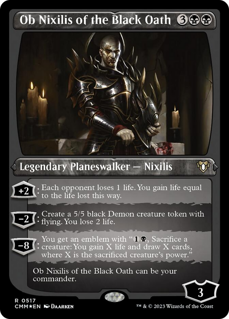 Ob Nixilis of the Black Oath (Foil Etched) [Commander Masters] - Trinity Hobby