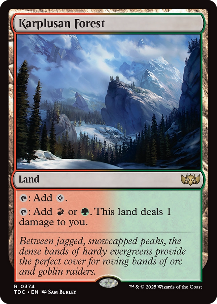 Karplusan Forest (TDC-374) - [Commander: Tarkir: Dragonstorm]