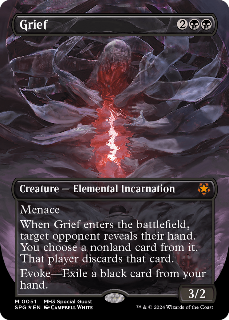 Grief (Borderless) (Textured Foil) [Modern Horizons 3 Special Guests] - Trinity Hobby
