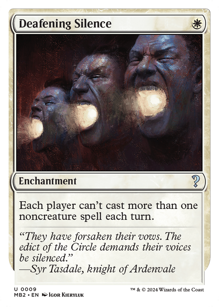 Deafening Silence (White Border) [Mystery Booster 2] - Trinity Hobby