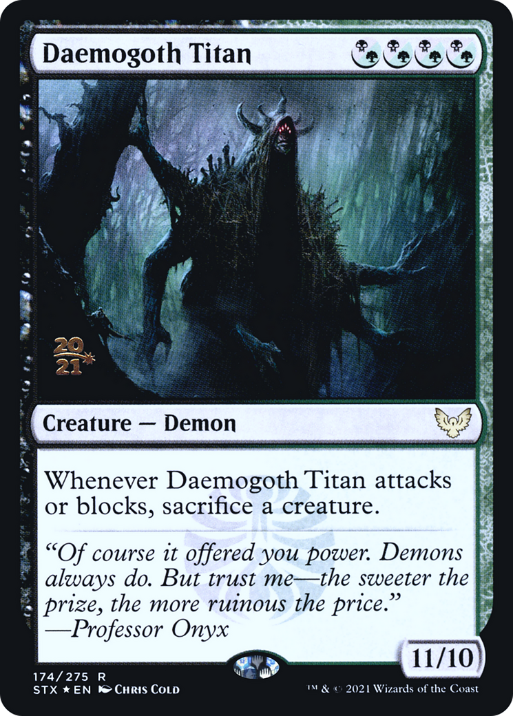 Daemogoth Titan [Strixhaven: School of Mages Prerelease Promos] - Trinity Hobby