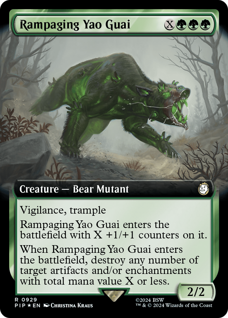 Rampaging Yao Guai (Extended Art) (Surge Foil) [Fallout] - Trinity Hobby
