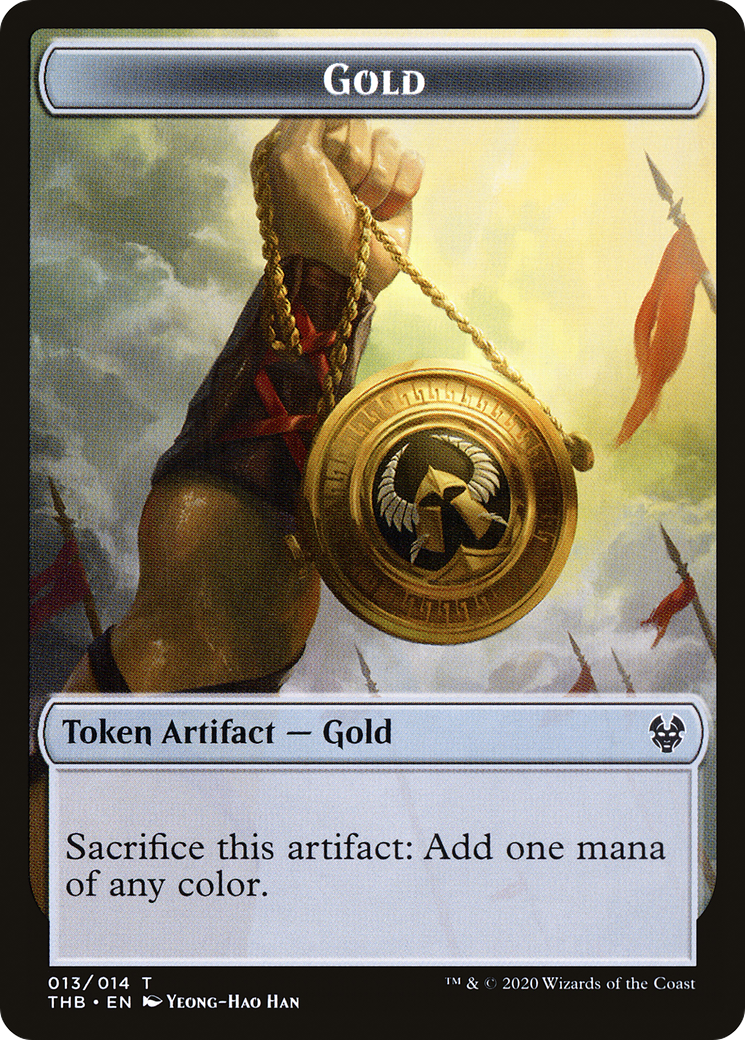 Gold  [Foil]  (THB-013) - [Theros Beyond Death Tokens] - Trinity Hobby