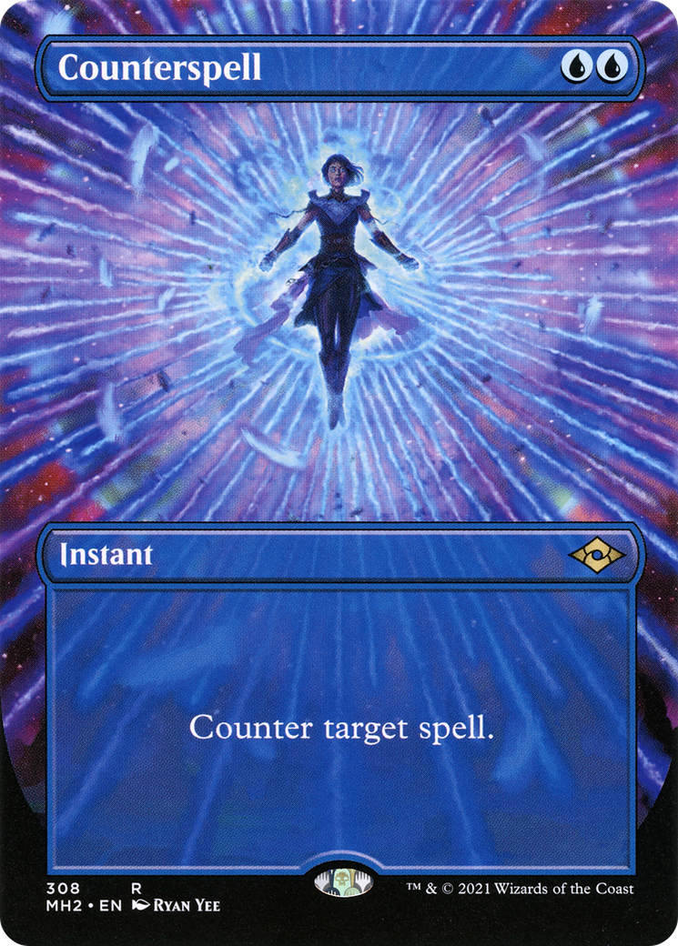 Counterspell (Borderless Alternate Art) [Modern Horizons 2] - Trinity Hobby