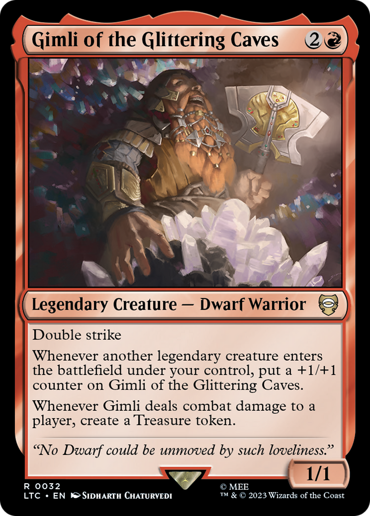 Gimli of the Glittering Caves [The Lord of the Rings: Tales of Middle-Earth Commander] - Trinity Hobby