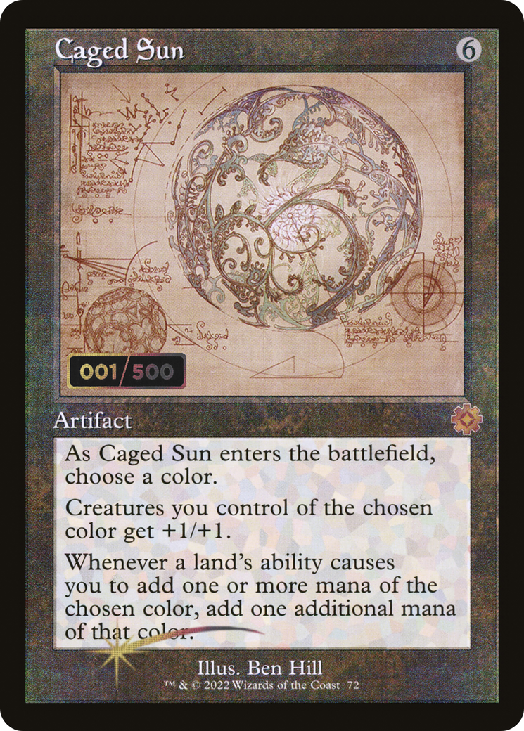 Caged Sun (Retro Schematic) (Serialized) [The Brothers' War Retro Artifacts] - Trinity Hobby