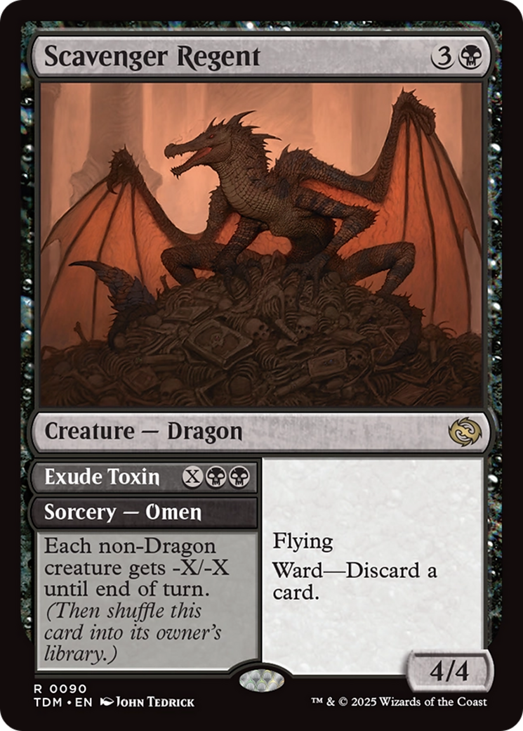 Scavenger Regent // Exude Toxin  (TDM-090) - [Tarkir: Dragonstorm] - Trinity Hobby