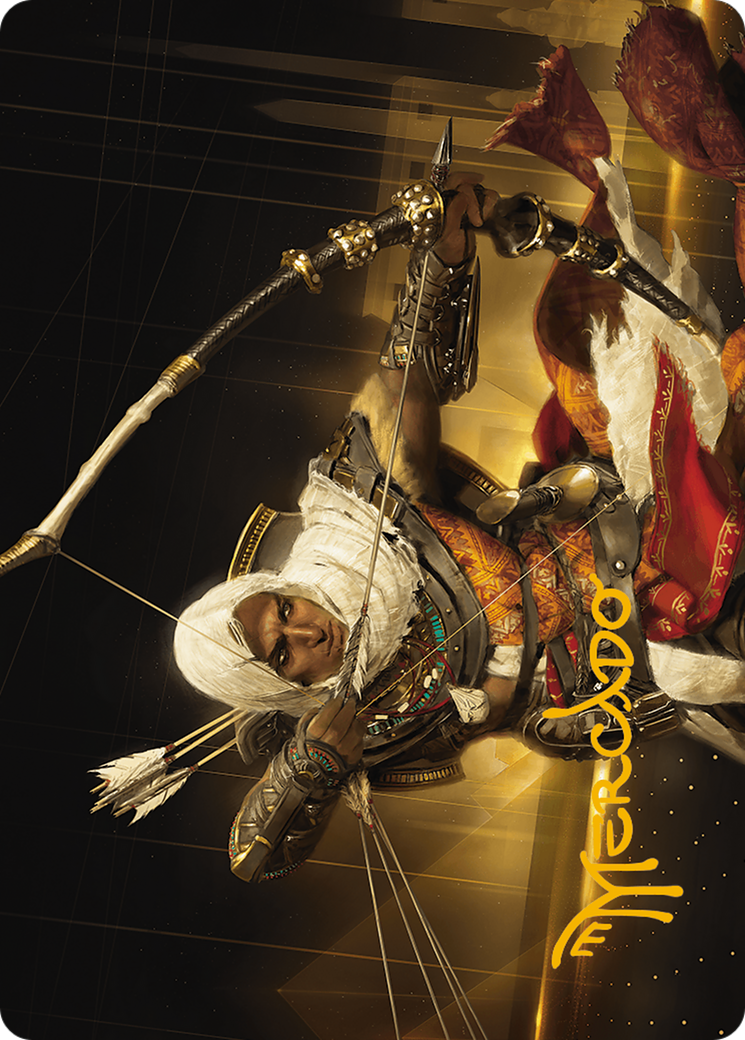 Bayek of Siwa Art Card (Gold-Stamped Signature)  (ASACR-016) - [Assassin's Creed Art Series] (Borderless) - Trinity Hobby