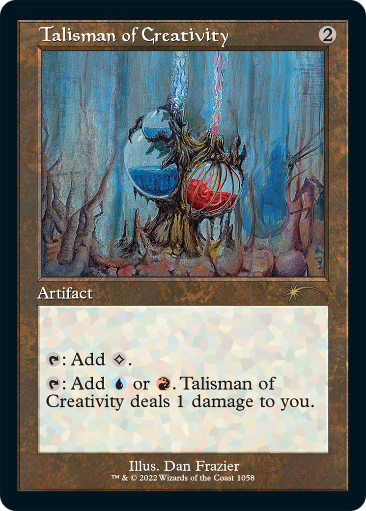 Talisman of Creativity [Etched Foil]  (SLD-1058) - [Secret Lair Drop] - Trinity Hobby
