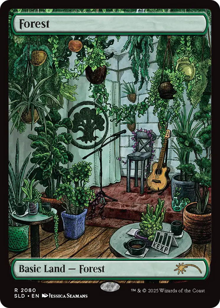 Forest  [Foil]  (SLD-2080) - [Secret Lair Drop] (Borderless) - Trinity Hobby