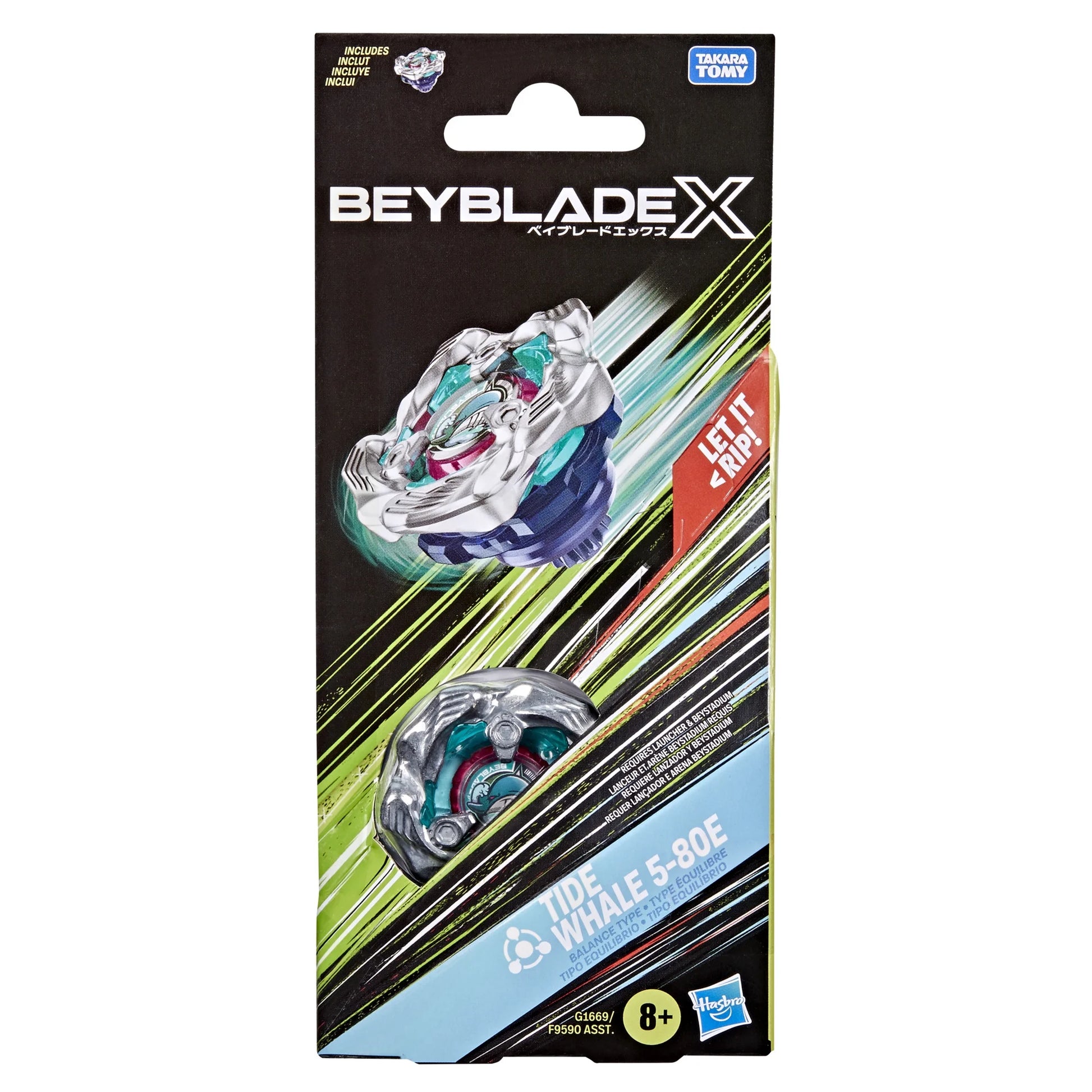 (LIMIT 1) HASBRO Beyblade X Tide Whale 5-80E BX STARTER Pack - Trinity Hobby
