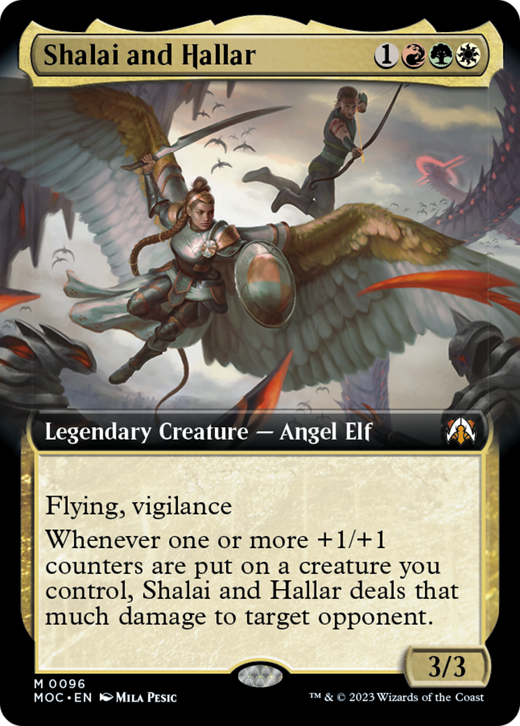 Shalai and Hallar (Extended Art) [March of the Machine Commander] - Trinity Hobby