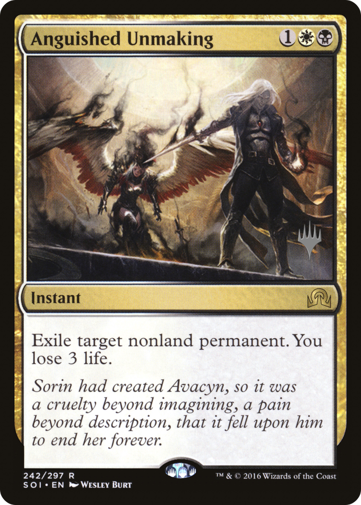 Anguished Unmaking (Promo Pack) [Shadows over Innistrad Promos] - Trinity Hobby