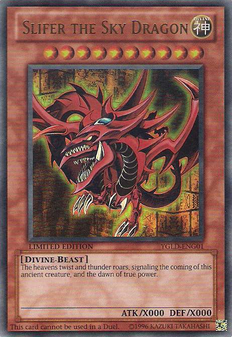 Slifer the Sky Dragon [YGLD-ENG01] Ultra Rare - Trinity Hobby