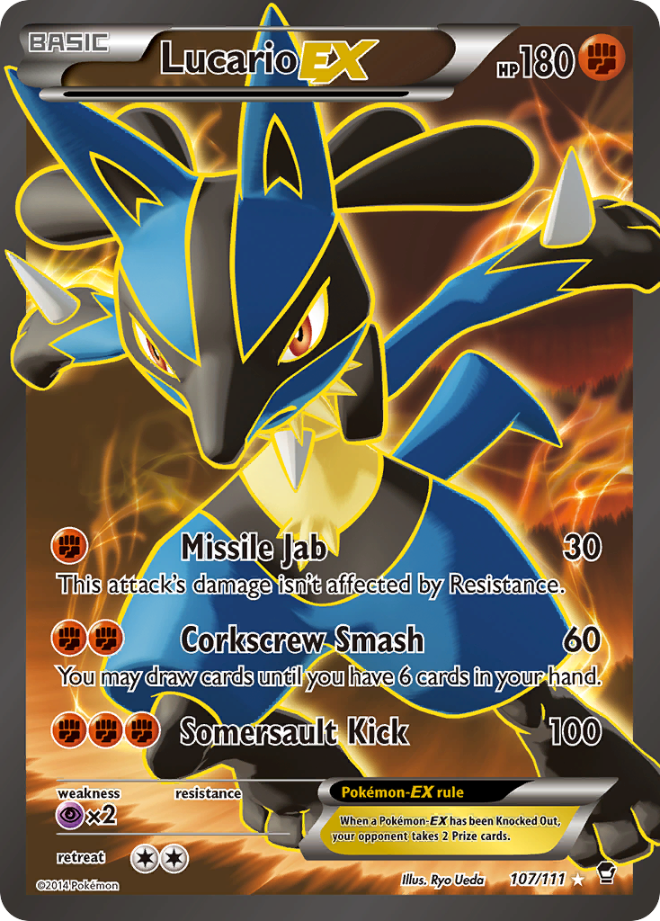 Lucario EX (107/111) [XY: Furious Fists] - Trinity Hobby