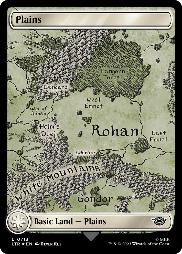 Plains (0713) (Surge Foil) [The Lord of the Rings: Tales of Middle-Earth] - Trinity Hobby