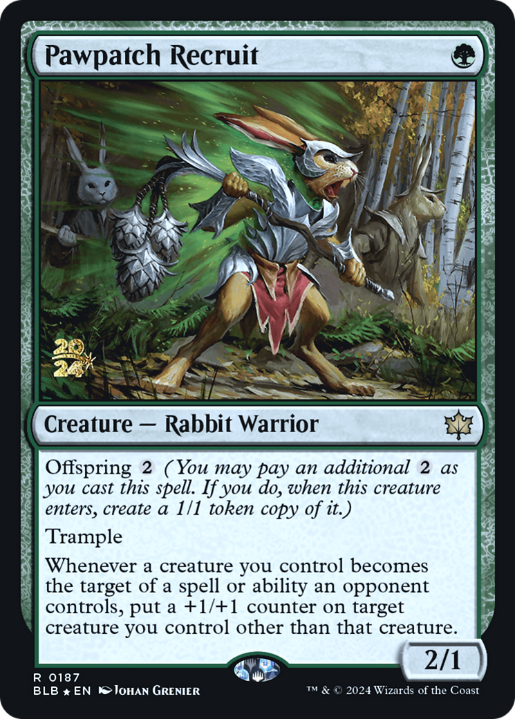 Pawpatch Recruit [Bloomburrow Prerelease Promos] - Trinity Hobby