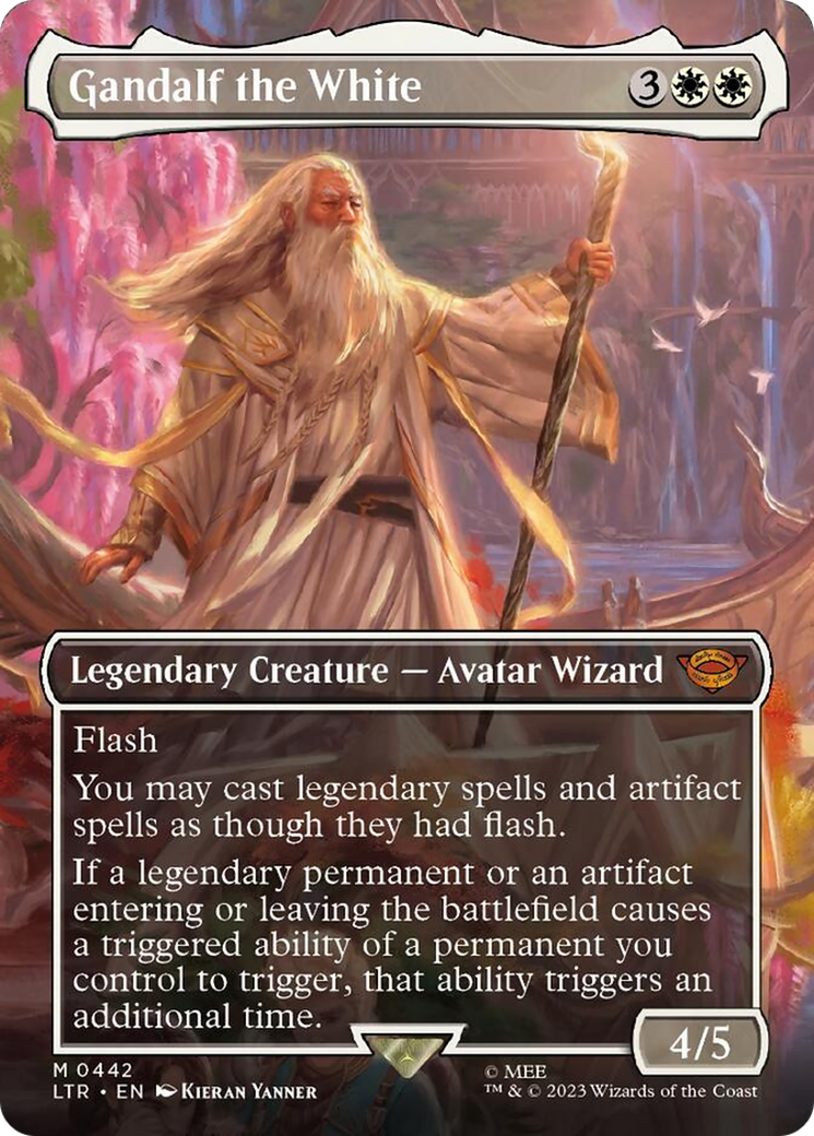 Gandalf the White (Borderless Alternate Art) [The Lord of the Rings: Tales of Middle-Earth] - Trinity Hobby