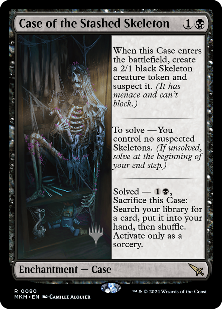 Case of the Stashed Skeleton (Promo Pack) [Murders at Karlov Manor Promos] - Trinity Hobby