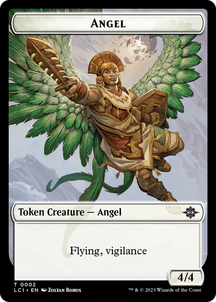 Copy // Angel Double-Sided Token [The Lost Caverns of Ixalan Tokens] - Trinity Hobby