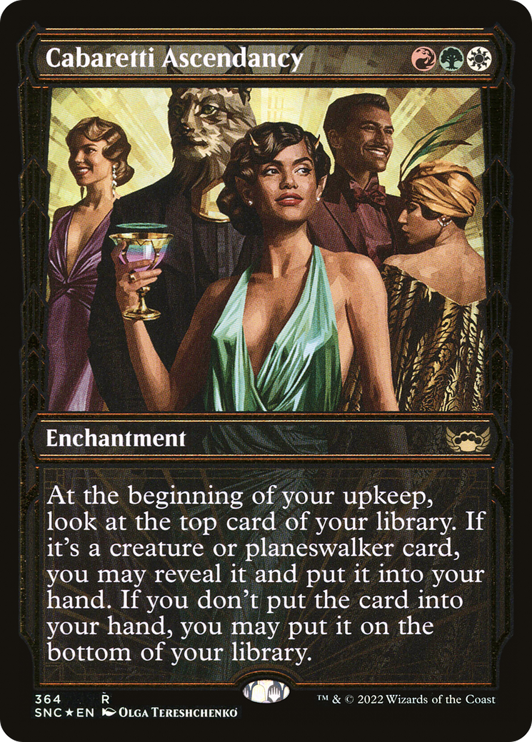 Cabaretti Ascendancy (Showcase Golden Age Gilded Foil) [Streets of New Capenna] - Trinity Hobby