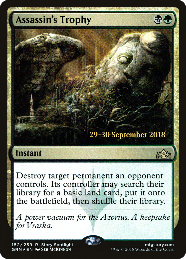 Assassin's Trophy [Guilds of Ravnica Prerelease Promos] - Trinity Hobby