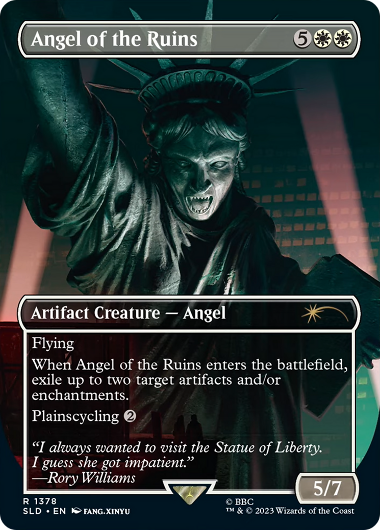 Angel of the Ruins  (SLD-1378) - [Secret Lair Drop] (Borderless) - Trinity Hobby