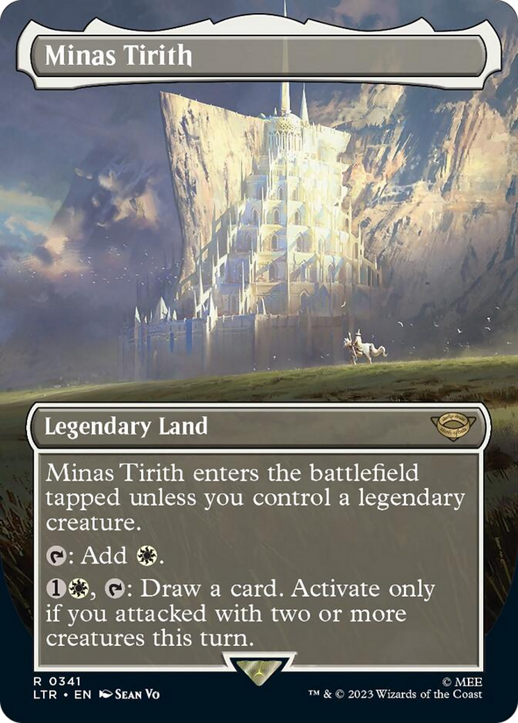 Minas Tirith (Borderless Alternate Art) (341) [The Lord of the Rings: Tales of Middle-Earth] - Trinity Hobby