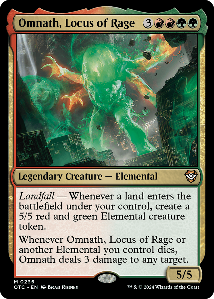 Omnath, Locus of Rage [Outlaws of Thunder Junction Commander] - Trinity Hobby