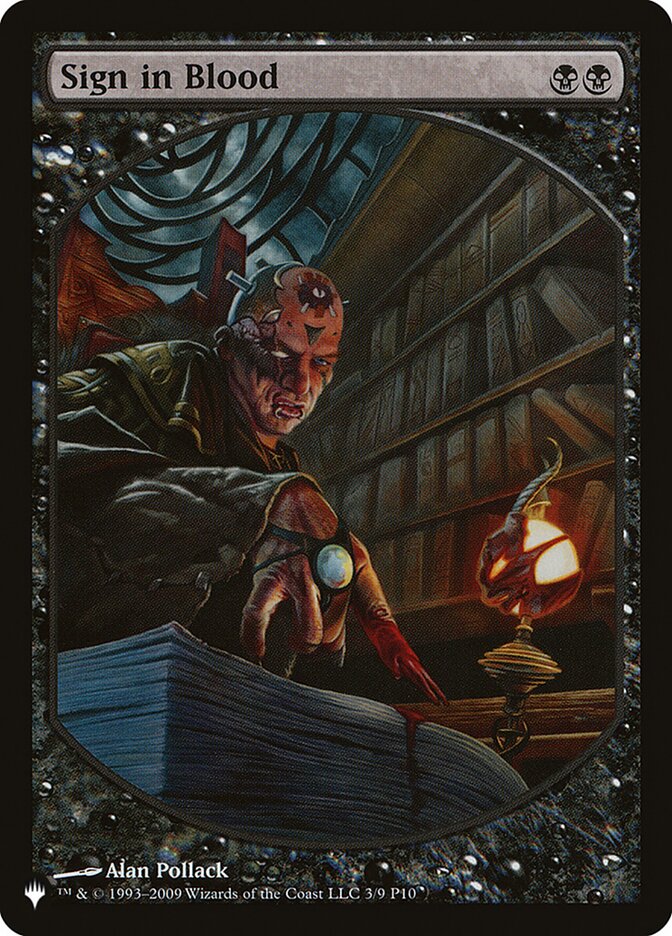 Sign in Blood [The List] - Trinity Hobby