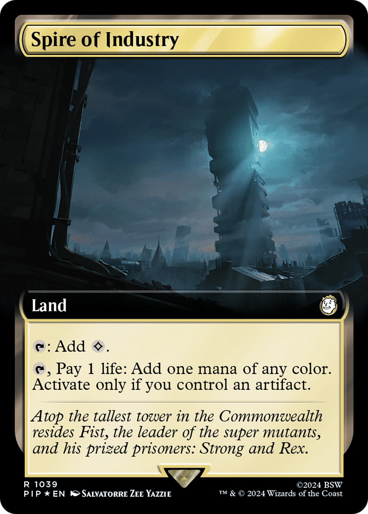 Spire of Industry (Extended Art) (Surge Foil) [Fallout] - Trinity Hobby