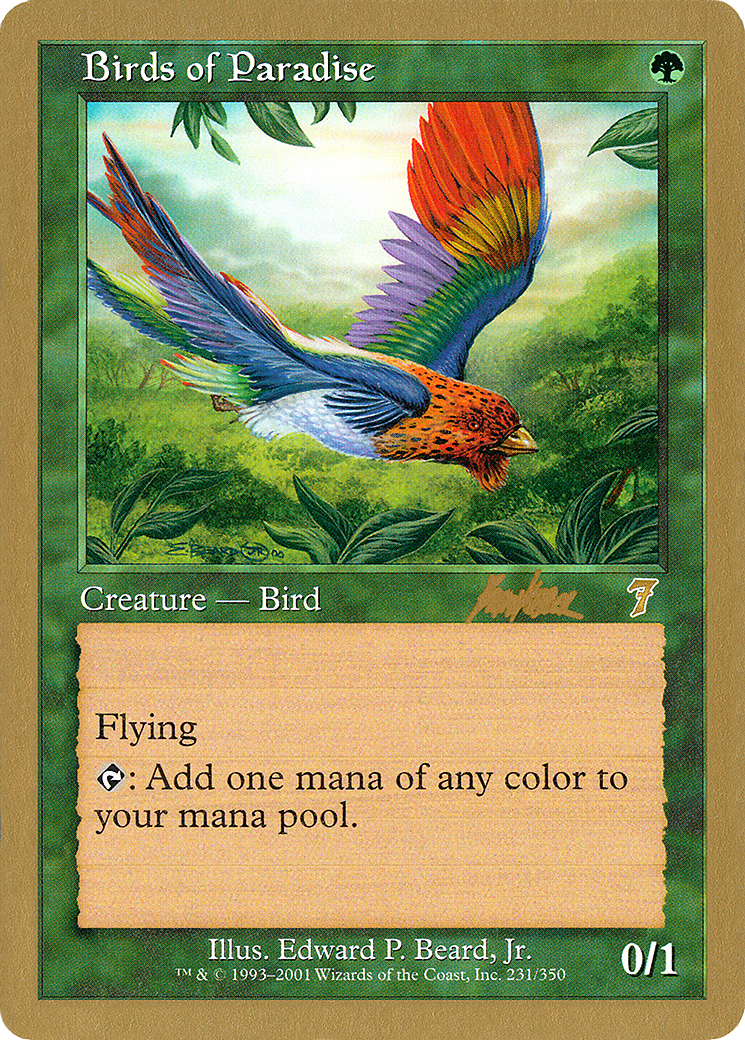 Birds of Paradise (Brian Kibler) [World Championship Decks 2002] - Trinity Hobby