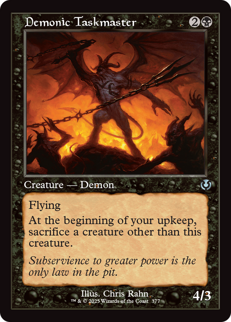 Demonic Taskmaster (Retro Frame) [Innistrad Remastered] - Trinity Hobby