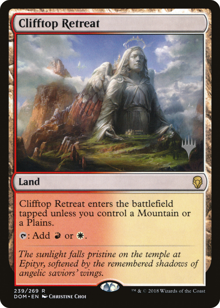Clifftop Retreat (Promo Pack) [Dominaria Promos] - Trinity Hobby