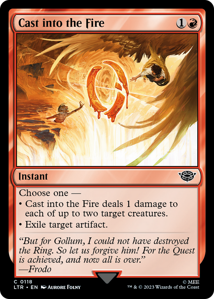 Cast into the Fire [The Lord of the Rings: Tales of Middle-Earth] - Trinity Hobby