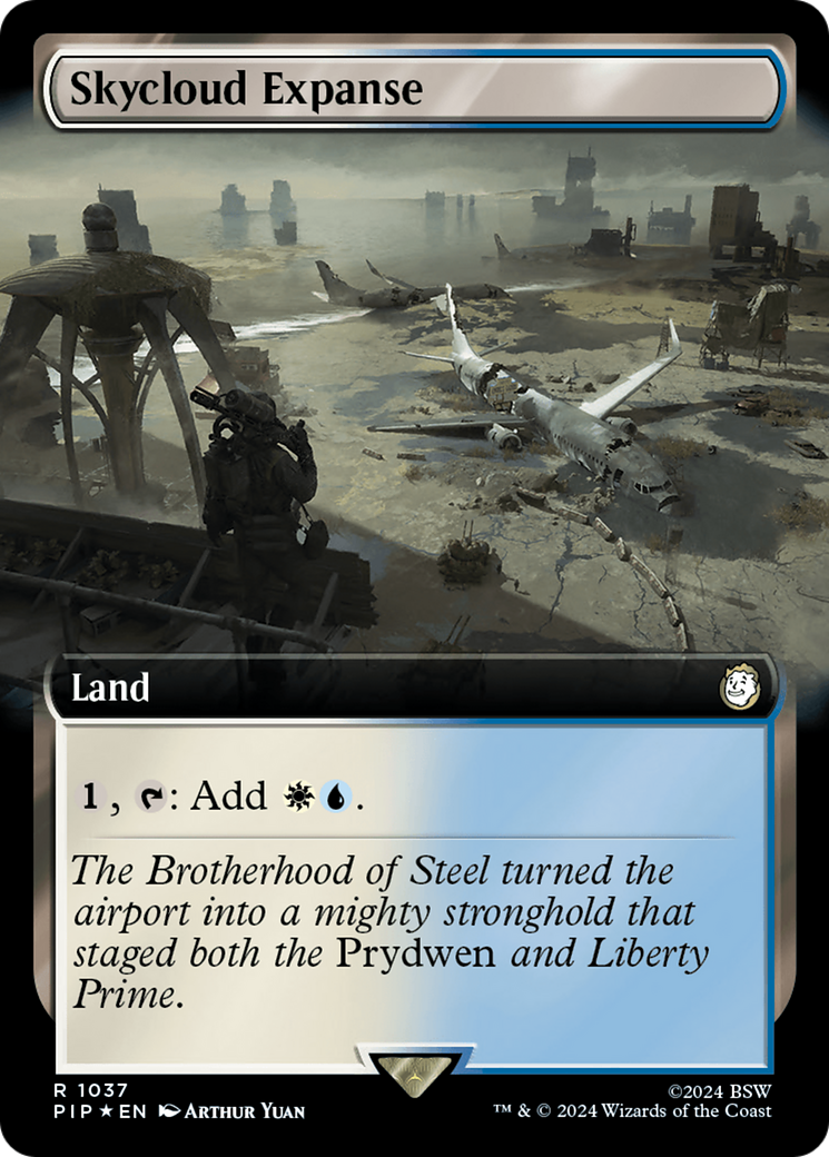 Skycloud Expanse (Extended Art) (Surge Foil) [Fallout] - Trinity Hobby