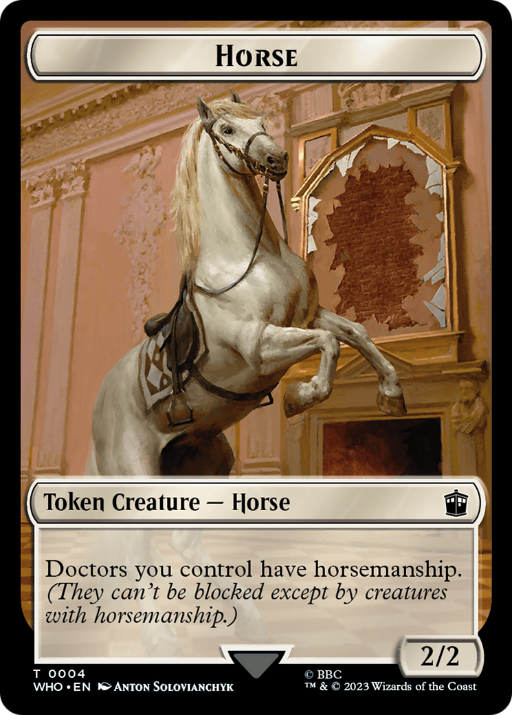 Horse // Treasure (0028) Double-Sided Token [Doctor Who Tokens] - Trinity Hobby