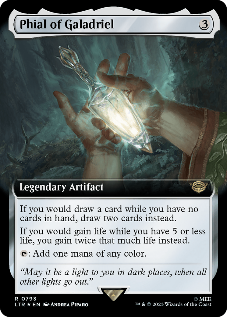 Phial of Galadriel (Extended Art) (Surge Foil) [The Lord of the Rings: Tales of Middle-Earth] - Trinity Hobby
