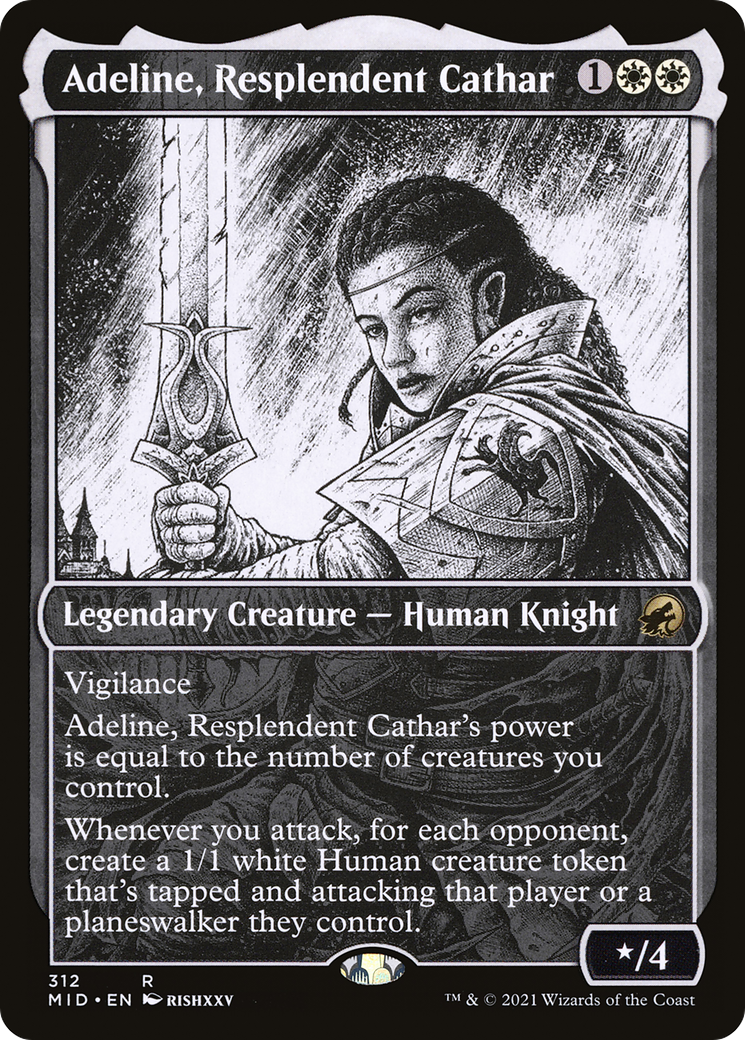 Adeline, Resplendent Cathar (Showcase Eternal Night) [Innistrad: Midnight Hunt] - Trinity Hobby