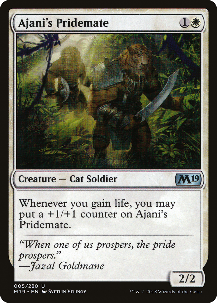 Ajani's Pridemate [Core Set 2019] - Trinity Hobby