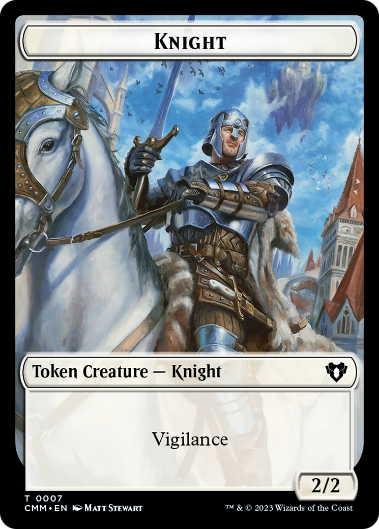 Eldrazi // Knight Double-Sided Token [Commander Masters Tokens] - Trinity Hobby
