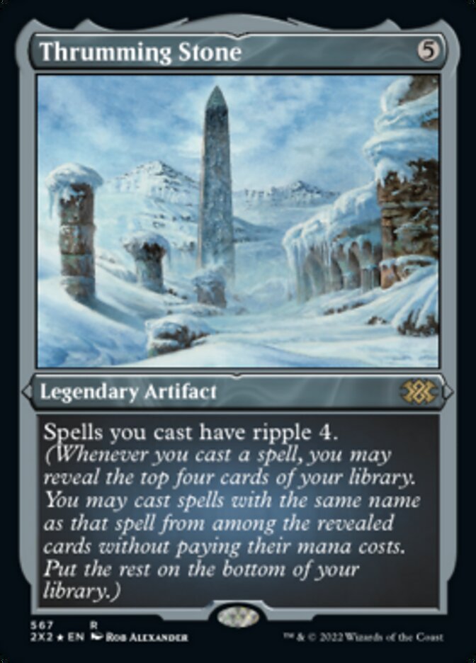 Thrumming Stone (Foil Etched) [Double Masters 2022] - Trinity Hobby