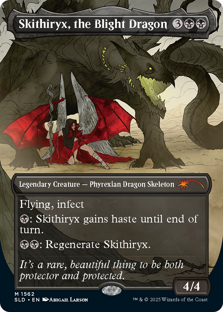 Skithiryx, the Blight Dragon  [Foil]  (SLD-1562) - [Secret Lair Drop] (Borderless) - Trinity Hobby