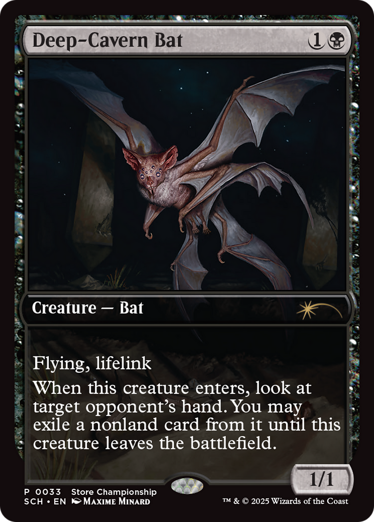 Deep-Cavern Bat (GAME-033) - [Game Day & Store Championship Promos] - Trinity Hobby