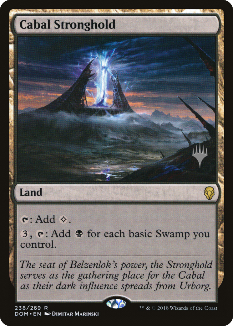 Cabal Stronghold (Promo Pack) [Dominaria Promos] - Trinity Hobby