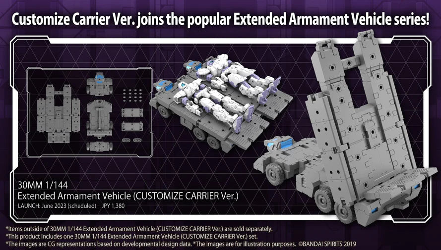30MM 1/144 Extended Armament Vehicle (CUSTOMIZE CARRIER Ver.) - Trinity Hobby