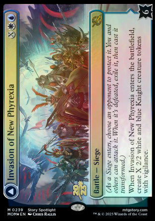 Invasion of New Phyrexia // Teferi Akosa of Zhalfir [March of the Machine Prerelease Promos] - Trinity Hobby