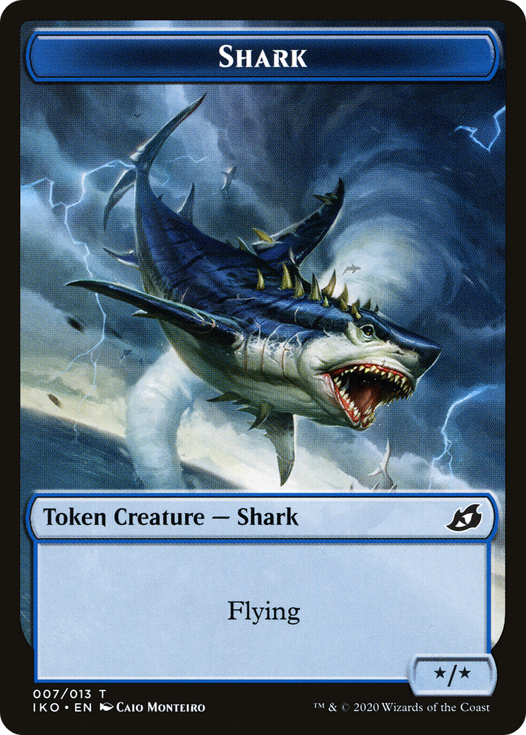 Shark  [Foil]  (IKO-007) - [Ikoria: Lair of Behemoths Tokens] - Trinity Hobby