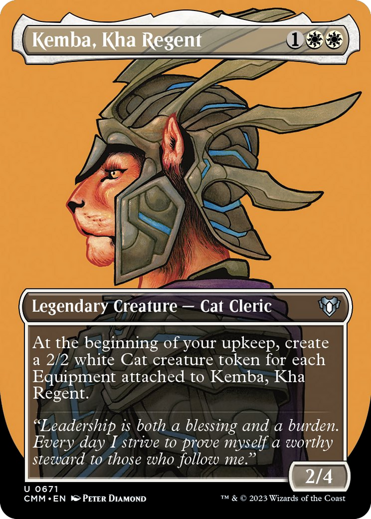 Kemba, Kha Regent (Borderless Profile) [Commander Masters] - Trinity Hobby